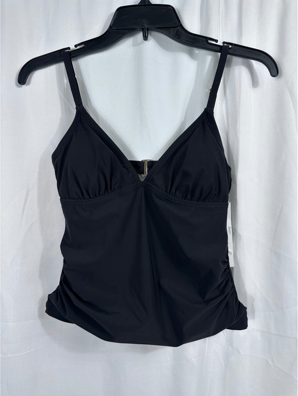 CECE Black Adjustable Strap Tankini Top XS